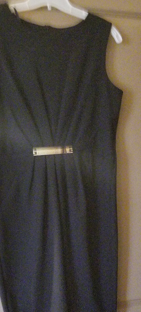 Sleeveless black dress